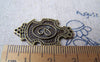 Accessories - Letter E Connector Antique Bronze Rhombus Pendants 18x30mm Set Of 10 A1983