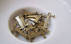Accessories - Letter T Charms Antique Bronze Brass Alphabet Charms 10x15mm Set Of 10 Pcs A2425