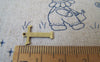 Accessories - Letter T Charms Antique Bronze Brass Alphabet Charms 10x15mm Set Of 10 Pcs A2425