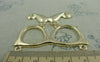 Accessories - Light Gold Sunglass Moustache Pendant Connectors 48x55mm Set Of 4 Pcs A5908