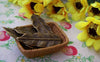 Accessories - Long Leaf Charms Antique Bronze Pendants 12x36mm Set Of 10 Pcs A324