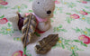 Accessories - Long Leaf Charms Antique Bronze Pendants 12x36mm Set Of 10 Pcs A324