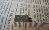 Accessories - Love Tag Antique Bronze Rectangle Valentine Charms 9x16mm Set Of 20 Pcs A3342