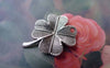 Accessories - Lucky Flower Antique Silver Four-Leaf Clover Charms 17x23mm Set Of 20 Pcs A7557