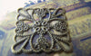 Accessories - Metal Embellishments Filigree Bronze Stampings 25mm Set Of 50 Pcs A5085