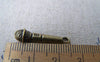 Accessories - Microphone Charms Antique Bronze Pendants 7x25mm Set Of 10 Pcs A1742
