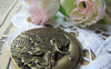Accessories - Moon Goddess Pendant Antique Bronze Round Fairy Medallion 38mm Set Of 5 A1614