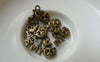 Accessories - My Cat Charms Antique Bronze Feline Pendants 17mm Set Of 20 Pcs A6559