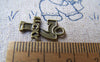 Accessories - Number 7 Charms Antique Bronze 10x18mm Set Of 10 Pcs A1775