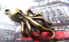 Accessories - Octopus Pendants Antique Bronze 3D Charms 18x33mm Set Of 10 Pcs A1993