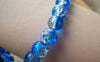 Accessories - One Strand (100 Pcs) Navy Blue Color Crackle Glass Beads 8mm A4801