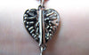 Accessories - One Strand 120mm (6 Hearts) Of Gunmetal Unqiue Heart Shaped Chain 20mm