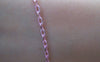Accessories - One Strand 16 Ft (5m) Textured Brass Chain Pink Oval Cable Link Chain 2x4mm A5069