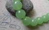 Accessories - One Strand (30 Pcs) Crystal Glass Green Round Beads 10mm A6152