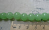 Accessories - One Strand (30 Pcs) Crystal Glass Green Round Beads 10mm A6152