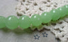 Accessories - One Strand (30 Pcs) Crystal Glass Green Round Beads 10mm A6152