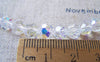 Accessories - One Strand (55pcs) White Faceted Rondelle Crystal Glass Beads 6mm A2457