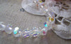 Accessories - One Strand (55pcs) White Faceted Rondelle Crystal Glass Beads 6mm A2457