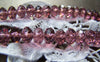 Accessories - One Strand (72 Pcs) Of Purple Faceted Rondelle Crystal Glass Beads 6x8mm A3919