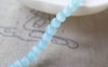 Accessories - One Strand Acid Blue Crystal Glass Round Beads (85 Pcs) 4mm A5344