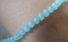 Accessories - One Strand Acid Blue Crystal Glass Round Beads (85 Pcs) 4mm A5344