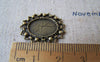 Accessories - Oval Base Settings Bronze Bezel Match 10x14mm Cameo Set Of 20 Pcs A4297