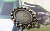 Accessories - Oval Base Settings Bronze Bezel Match 10x14mm Cameo Set Of 20 Pcs A4297