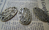 Accessories - Oval Tree Branch Connector Antique Bronze Charms 21x38mm Set Of 10 Pcs A3417