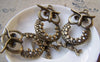 Accessories - Owl Pendants Fat Rhinestone Charms 22x45mm Set Of 4 Pcs A144