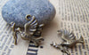 Accessories - Peace Shalom Dove Bird Carrying Olive Branch Charms 18x23mm Set Of 10 Pcs A2804