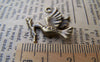Accessories - Peace Shalom Dove Bird Carrying Olive Branch Charms 18x23mm Set Of 10 Pcs A2804