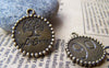 Accessories - Peace Tree Round Charms Antique Bronze Pendants 25mm Set Of 10 Pcs A2688
