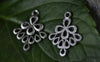 Accessories - Peacock Chandelier Earring Antique Silver Fancy Feather Connectors 20x26mm Set Of 20 A7892