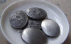 Accessories - Picture Locket Antique Silver Finish Flower Photo Pendants 23x29mm Set Of 4 A3551