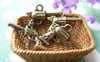 Accessories - Pistol Gun Antique Bronze Handgun Charms 15x20mm Set Of 20 Pcs A1224