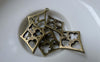 Accessories - Poker Card Suit Charms Antique Bronze Finish Diamond Shape 17x26mm Set Of 30 A7829