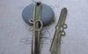 Accessories - Rabbit Bobby Pin Antique Bronze Wide Bunny Hair Clips 53mm Set Of 30 Pcs A7543