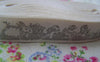 Accessories - Rabbit Cotton Ribbon Print Label String Gray Color Set Of 5 Meters A2549