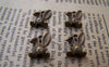 Accessories - Rabbit Head Charms Antique Bronze Pendants 9x13mm Set Of 30 Pcs A3006