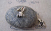 Accessories - Rabbit Head Charms Antique Silver Bunny 9x14mm Set Of 30 A4439