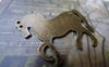 Accessories - Racing Horse Antique Bronze Dressage Charms 28x30mm Set Of 10 Pcs A5472