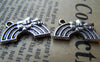 Accessories - Rainbow Cloud Charms Antique Silver Celestial Pendants 12x20mm Set Of 10 A1078
