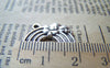 Accessories - Rainbow Cloud Charms Antique Silver Celestial Pendants 12x20mm Set Of 10 A1078