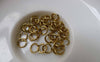 Accessories - Raw Brass Matte Platinum White Gold Matte Black OD Jump Rings Size 6mm 18gauge