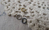 Accessories - Raw Brass Matte Platinum White Gold Matte Black OD Jump Rings Size 6mm 18gauge
