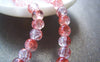 Accessories - Red Crackle Glass Beads 6mm Set Of 30.7 Inches (140 Pcs)  A3907