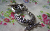 Accessories - Rhinestone Owl Pendant Antique Silver Owl Charms 22x45mm Set Of 4 A1855
