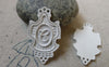Accessories - Rhombus Shape Letter E Connectors Charms White Spray Paint Color 18x30mm Set Of 10 Pcs A6321