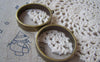 Accessories - Ring Pendants Round Bronze Circle 39mm Set Of 4 Pcs A3592