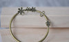 Accessories - Round Chandelier Earring Connector Pendants Antique Bronze Flower Hoops 45mm A7899